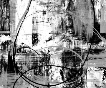  abstrakt Malerei - schwarz weiss abstrakt cicle